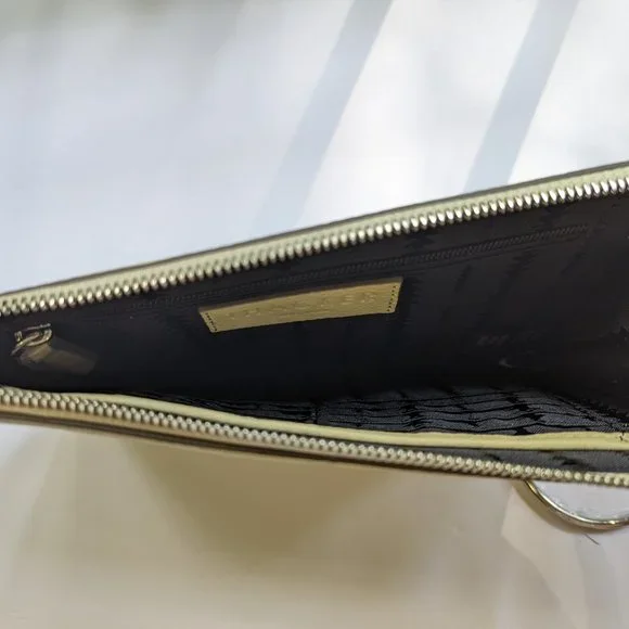 THACKER Gable Leather Travel Bag Wristlet in Soft Butter Yellow NEW - Picture 6 of 6